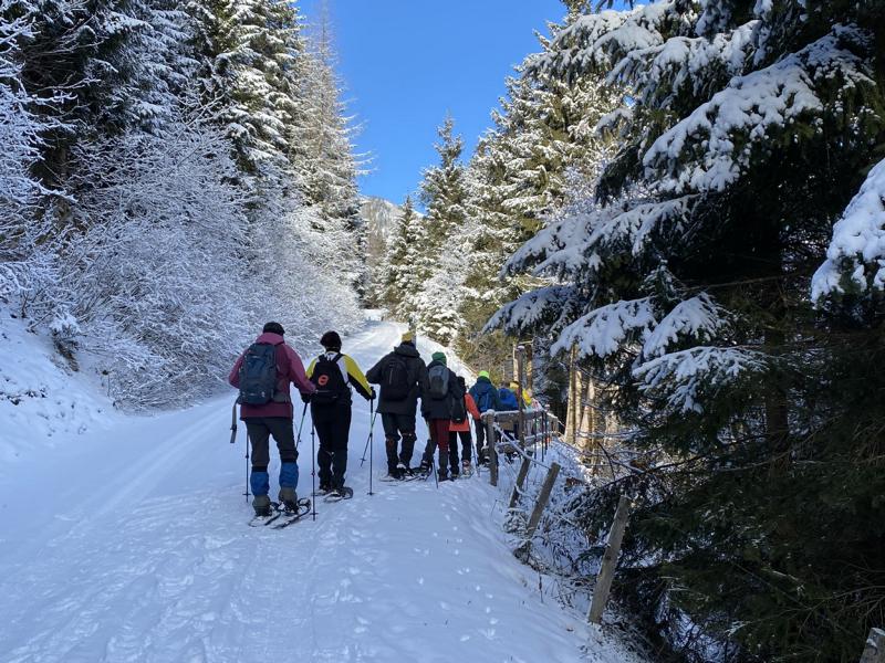 schneeschuhwanderer